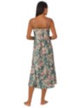 Lauren Ralph Lauren Floral Satin Nightdress, Sage/Multi