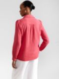 Hobbs Jamie Textured Shirt, Berry Pink