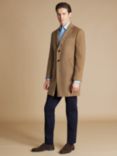 Charles Tyrwhitt Merino Wool Overcoat, Light Camel