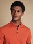 Charles Tyrwhitt Cotton Regular Fit Polo Shirt, Orange