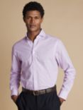 Charles Tyrwhitt Cotton Slim Fit Cutaway Collar Shirt, Lilac