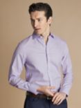 Charles Tyrwhitt Cotton Slim Fit Cutaway Collar Shirt, Lilac