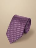 Charles Tyrwhitt Stain-Resistant Silk Tie, Dark Pink