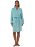 Lauren Ralph Lauren Soft Clipped Dressing Gown, Sea Blue