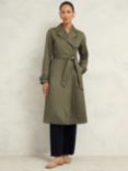 Hobbs Rhian Trench Coat, Olive Green