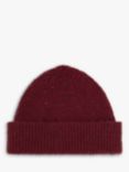 Uskees Merino Wool Beanie Hat, Merlot