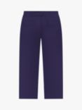 Uskees Barrel Leg Herringbone Trousers, Deep Indigo