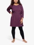 Bshirt Tunic Maternity Nursing Dress, Plum