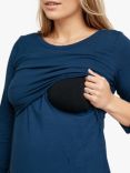 Bshirt Tunic Maternity Nursing Dress, Navy