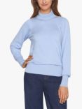 Sisters Point Hotti Slim Fit Roll Neck Jumper, Blue