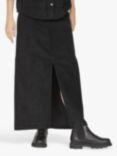 Sisters Point Olia Textured Velour Maxi Skirt, Black