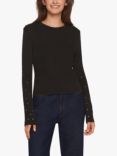 Sisters Point Eike Stone Sleeve Top, Washed Black