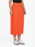 Sisters Point Malou Pleated Midi Skirt, Orange