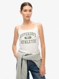 Superdry Athletic Essentials Graphic Pointelle Cami Top, Off White