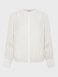 Gerard Darel Belline Pleat Sleeve Top, Ecru