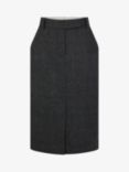 Gerard Darel Cahina Wool Blend Pencil Skirt, Charcoal