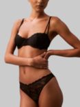 Calvin Klein Instinct Lace Bikini Knickers, Black