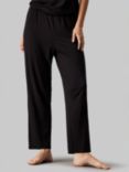 Calvin Klein Lace Trim Pyjama Bottoms, Black