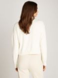 Calvin Klein Crew Neck Pullover Jumper, Ivory