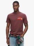 Superdry Basic T-Shirt, Rum Raisin Brown