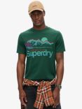 Superdry Great Outdoors Graphic T-Shirt, Bengreen Marl