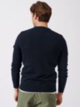 Aubin Westbourne Merino Wool Jumper, Navy