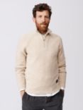 Aubin Pelham Lambswool Blend Zip Neck Jumper