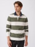 Aubin Skelton Rugby Shirt, Khaki Stripe