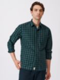 Aubin Gladstone Check Shirt, Green Gingham