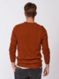 Aubin Eastbourne Merino Wool V-Neck Jumper, Ginger