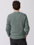 Aubin Ripley Crew Neck Wool Blend Jumper, Navy Twist