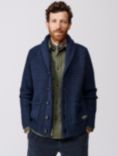 Aubin Frampton Lambswool Blend Cardigan, Navy