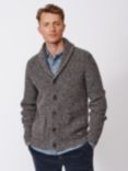 Aubin Studham Lambswool Blend Cardigan, Charcoal