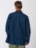 Aubin Canwick Contrast Cord Collar Worker Jacket, Indigo