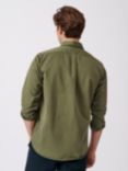 Aubin Hessle Garment Dyed Cotton Shirt, Olive