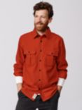 Aubin Lysaghts Wool Blend Shirt, Aubin Red