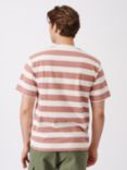 Aubin Santon Relaxed Cotton T-Shirt, Ecru/Mauve