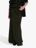 MY ESSENTIAL WARDROBE Estelle Satin Slip Maxi Skirt, Dark Green