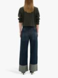 MY ESSENTIAL WARDROBE Dalvi Wide Leg Jeans, Dark Blue