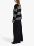 MY ESSENTIAL WARDROBE Meena Stripe Jumper, Grey/Black