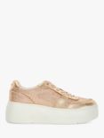 Dune Evangelyn Embellished Chunky Trainers, Rose Gold