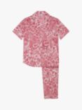 myza Viva Oasis GOTS Organic Cotton Short Sleeve Pyjama Set, Red