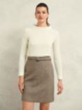 Hobbs Audrey Wool Cashmere Jumper, Warm Ivory