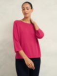 Hobbs Jana Wool Blend Jumper, Zinnia Pink