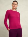 Hobbs Penny Merino Wool Jumper, Cranberry Pink