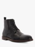 Dune Matias Leather Lace Up Boots, Black