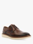 Dune Blairs Leather Derby Shoes, Dark Brown