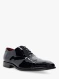 Dune Secrecy Patent Leather Oxford Shoes, Black