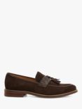 Dune Simley Suede Tassel Loafers, Brown