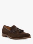 Dune Simley Suede Tassel Loafers, Brown